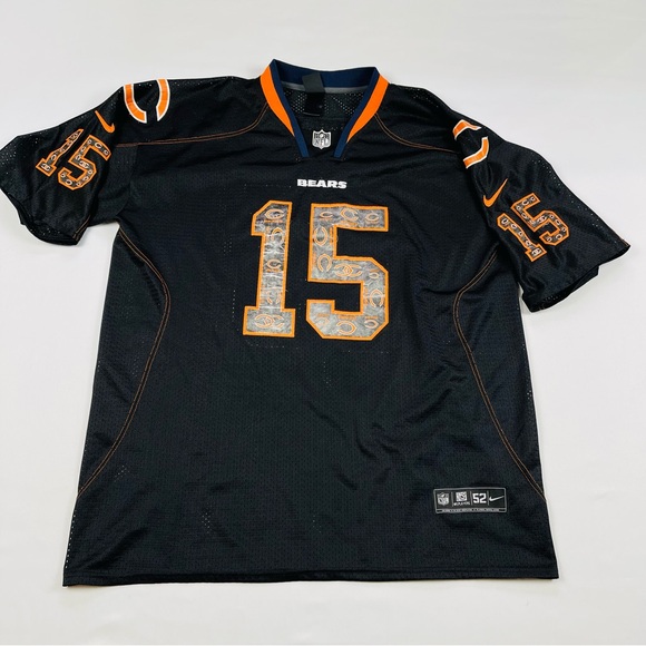 BRANDON MARSHALL Chicago Bears #15 Nike Onfield  NFL Black Jersey Size: 52 - Picture 9 of 16